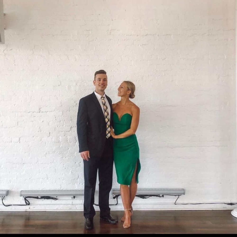 By the way. from Revolve green dress XS